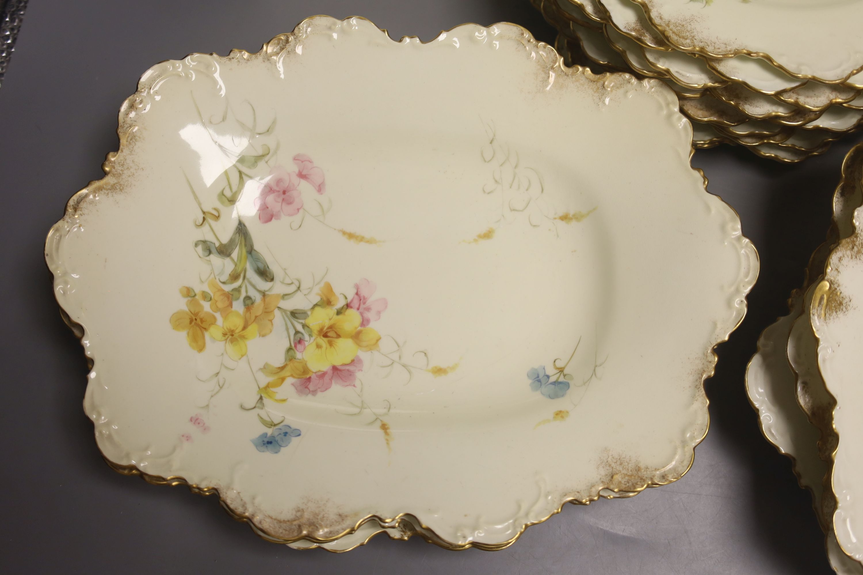 A Royal Crown Derby part dessert service, c.1900